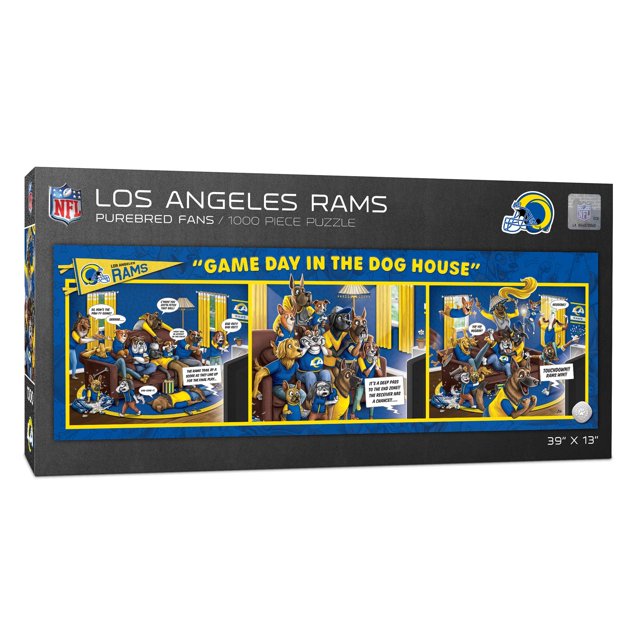 Youthefan Nfl Los Angeles Rams Día del juego en la casa del perro Rompecabezas de 1000 piezas