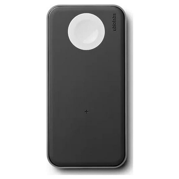 Restored UbioLabs Wireless Universal Fast Charging Pad iPhone Apple Watch Combo - Black (Refurbished)