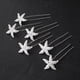 thumbnail image 5 of 6 horquillas para el pelo con forma de estrella de mar para novia, pinzas para el pelo en forma de U, para mujeres y niñas., 5 of 5
