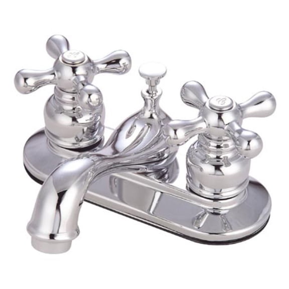 Elements Of Design Eb601x Double Handle 4" Centerset Bathroom Faucet - Chrome