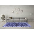 thumbnail image 3 of Ahgly Company Indoor Rectangle Oriental Blue Traditional Area Rugs, 6' x 9', 3 of 4