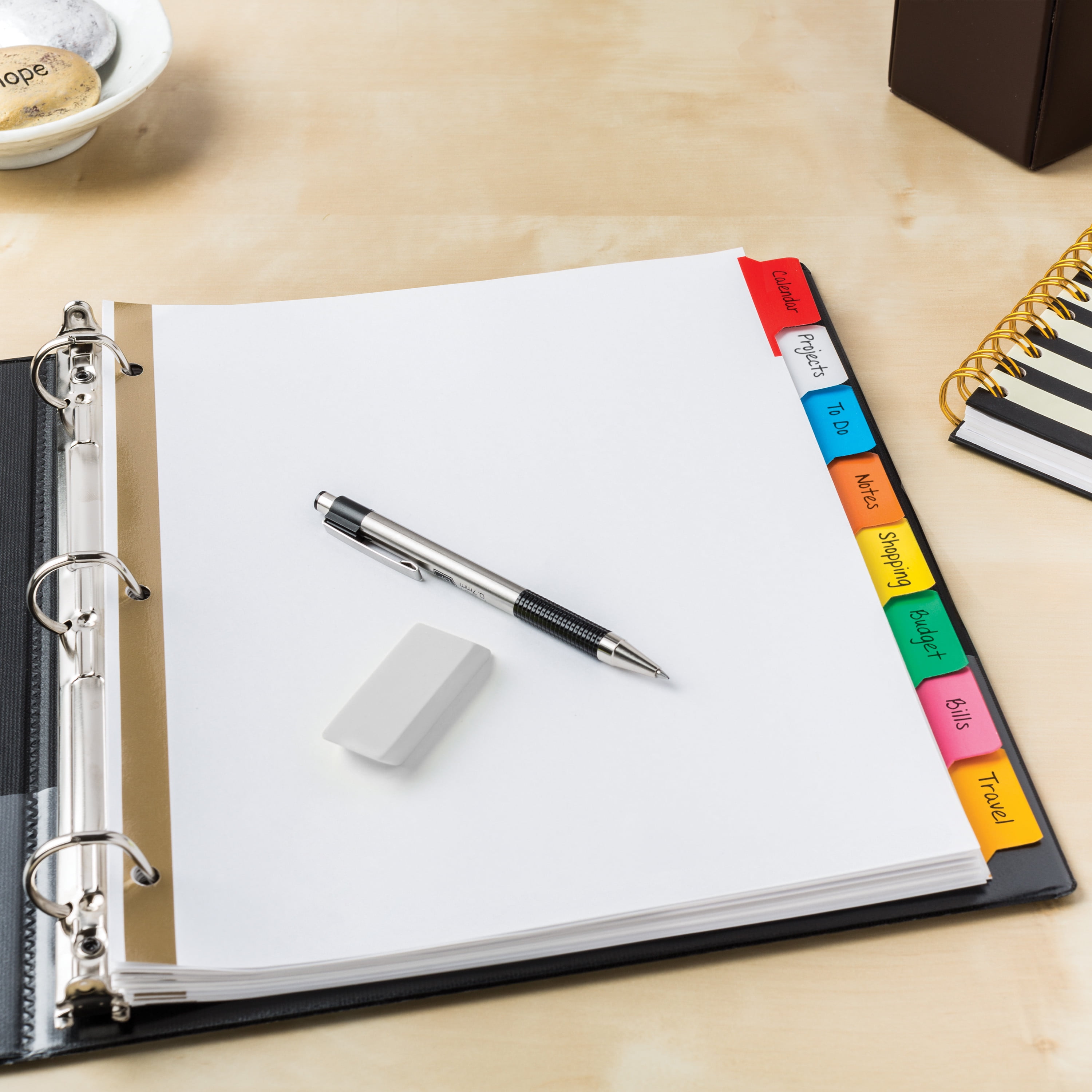 Avery 8-Tab Binder Dividers 23079 Write /& Erase Multicolor Big Tabs 48 Sets
