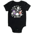 thumbnail image 2 of Disney Nightmare Before Christmas Jack Skellington Zero Lock, Shock, and Barrel Infant Baby Boys Bodysuit Pants and Hat 3 Piece Outfit Set Newborn to Infant, 2 of 5