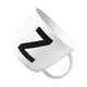 thumbnail image 1 of Moyic Tazas con letras grandes, cerámica duradera, resistente a altas temperaturas, taza multifuncional para desayuno, tazón taza Cocina y Comedor blanco Z, 1 of 6
