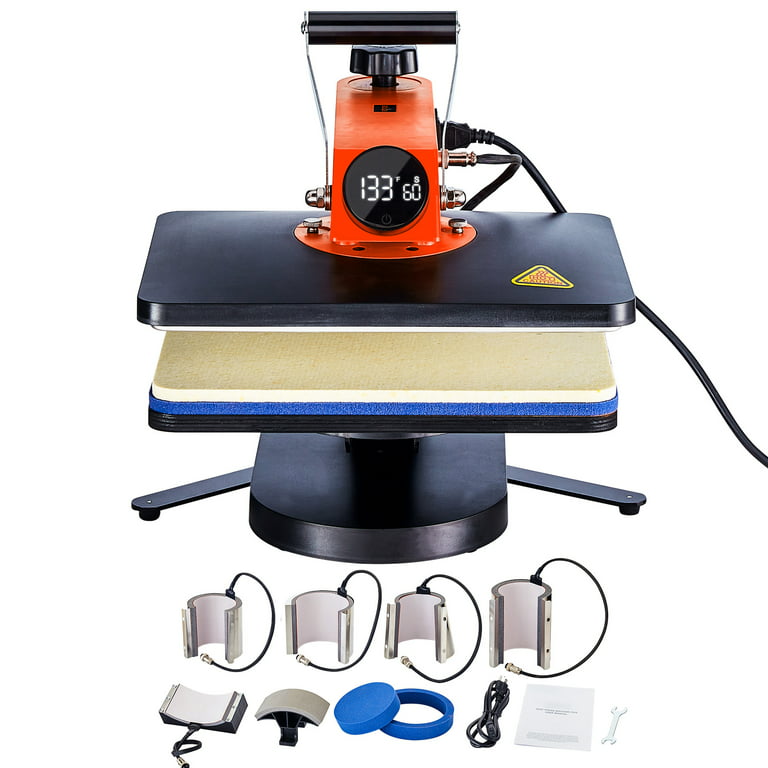 360 Digital Heat Press and Accessories Craft Machine for T Shirt Press Mug Press  Hat Press Plate Presses Craft Tool Machine 