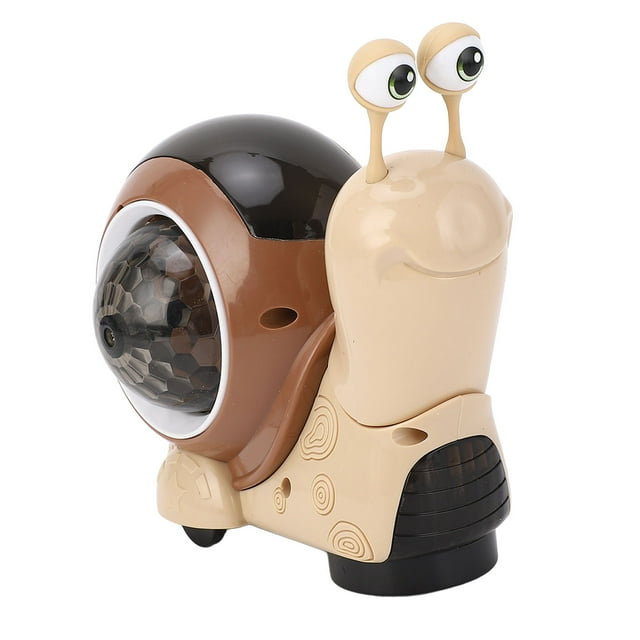 Electric Snail Toy Baby Interactive Crawling Toy Rotating Light Ball and Music Educational and Fun Toy for Children