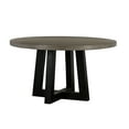 thumbnail image 2 of Armen Living Chester Round Contemporary Stone/Wood Dining Table in Gray/Black, 2 of 9