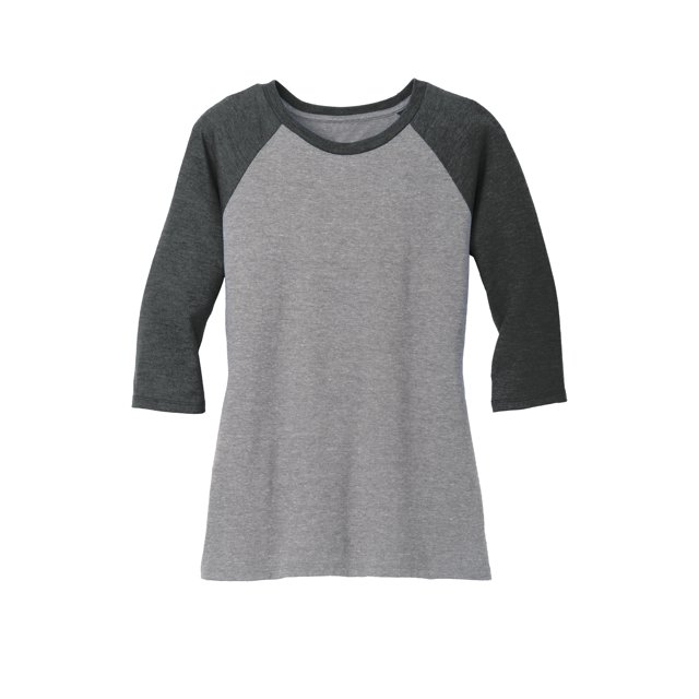 Gravity Threads Femmes Manches 3/4 Raglan - Noir Givre/gris Givre - Petit