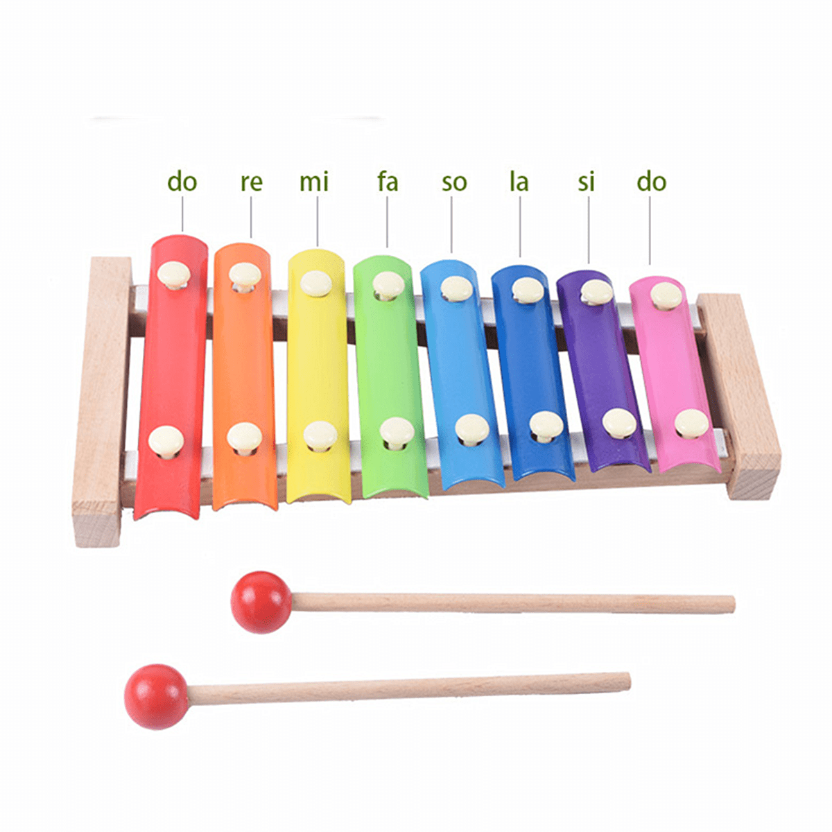 Kids Baby Natural Wooden Piano Educational Xylophone Musical Instrument Glockenspiel Toy Inspire Children's Talent Children Kids Baby Music Educational Toys Gift Hand Knock Piano