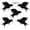 5pcs, variant on Mskk Black Crow Halloween Decoration Set - Realistic Bird Figurine Flying Prop For Halloween Yard Garden Tabletop Home Decor Plastic Feather Prop