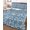 Slate Blue, White, Blue, variant on Full Size Quilt Bedding Set, Botanical Rose Bud Reversible Summer Quilt 3 Pieces, Vintage Tan Brown Floral Leaves Farmhouse Lightweight Bedspreads Coverlets with 2 Pillow Shams for All Seasons