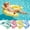 Blue + Pink + Green + Yellow, variant on SOLAVERO Inflatable Pool Floats Adult, Inflatable Pool Floating Lounge Chair with Cup Holders, Handles & Ergonomic Headrest for Swimming Pool