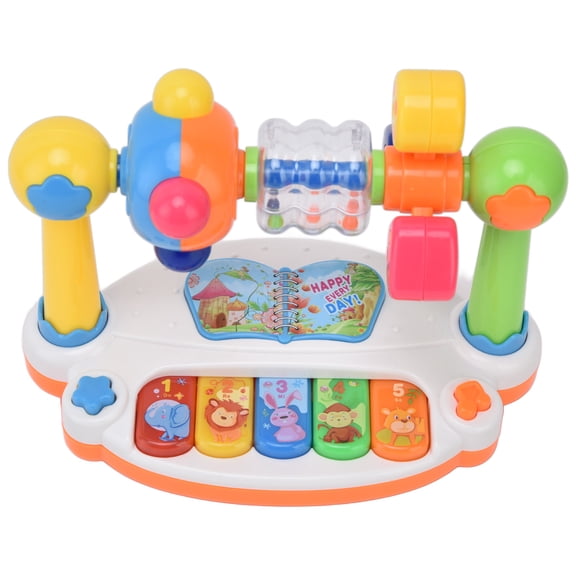 Educación de la primera infancia Juguetes de piano, Instrumentos musicales para bebés Juguetes Bebé Piano Pat Toys Música Pat Piano Tambores Juguetes para bebés Rendimiento inigualable