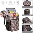 thumbnail image 5 of Travel Cooler Bag - Pioneer Flower Floral Print Pattern Camping Beer Cooler Backpack with Bottle Opener- Waterproof Insulated Picnic Backpacks - Cooler Bag for Beach, 5 of 6