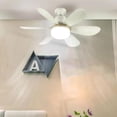 thumbnail image 7 of Modern White Ceiling Fan with Lights and Remote - 42" Dimmable LED, 3-Speed, Noiseless, Reversible Blades for Indoor/Outdoor Bedroom Living Room, 7 of 7