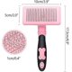 thumbnail image 5 of Cepillo de limpieza automática para mascotas, para perros, gatos, caballos, conejos y más, retráctil, fácil de limpiar, herramienta de aseo profesional (l, rosa) Feliz Sencillez, 5 of 5