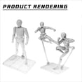 thumbnail image 4 of 10 Piezas Yangshaomei Base de Figura de Acción Soporte de Exhibición 1/144 1/100, 4 of 5
