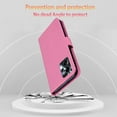 thumbnail image 5 of for Motorola Moto G13 Wallet Case for Women, Glitter Bling Diamond PU Leather Folio Cover with Card Slot Wrist Strap Built-in Kickstand Protective Case for Motorola Moto G13/G23/G53 Owl Pink, 5 of 16