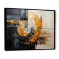 thumbnail image 2 of Designart "Gleaming Geometry Gold Grey painting VII" Abstract Collages Floater Framed Canvas Wall Art, 2 of 7