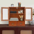 thumbnail image 6 of Vintage Tabletop Organizer W/2Drawer Wooden Storage Drawer Box 2-Tier Storage Cabinet for Kitchen Counter, 6 of 21