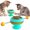 Blue, variant on KYAIGUO Cat Toys Roller Carousel Cat Toys Peppermint Balls Interactive Cat Toys Catfighting Toys Pet Supplies