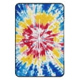 thumbnail image 3 of Colorful Tie Dye Vortex Picnic Blanket Waterproof Outdoor Beach Blanket Hand-held Pad Suitable for Travel, Camping, Beach, Family Gatherings, 3 of 8