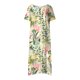 thumbnail image 3 of WILLBEST Vestidos de Algodon Vestido para Mujer Casual Cuello En V Manga Corta Bragueta con Botones Vestido Estampado Floral con Bolsillo Vestido Largo Casual Maxi Chica, 3 of 3