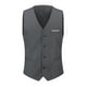 thumbnail image 1 of Yynuda Chaleco formal delgado de negocios para hombre Chaleco de traje con botones de color sólido, 1 of 1