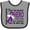 Heather and Black, variant on Inktastic Pancreatic Cancer Bravest Hero I Ever Knew 1 Boys or Girls Baby Bib