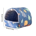 thumbnail image 4 of Ympkerial Cozy Small Animal Bed House Hideout with Tunnel Washable Fleece for Guinea Pigs Rabbits Hedgehogs Ferrets Chinchillas and Hamsters Indoor Use, 4 of 5