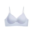 thumbnail image 7 of Jelly Bra Strapless Bra Low Back Halter Tops for Women Push Up Bralette Spaghetti Strap Bra Backless Bra Push Up Workout Bras for Women Blue XL, 7 of 7