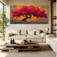 thumbnail image 6 of Canvas Wall Art for Living Room - Large Red Tree of Life Canvas Prints, Modern Abstract Nature Painting Wall Decor for Bedroom Bathroom and Office, 6 of 7