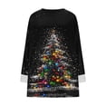 thumbnail image 4 of Tops for Womens Crewneck Long Sleeve Christmas Tops Casual Print Sweatshirts for Women Pullover, 4 of 5