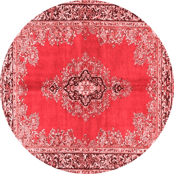 Ahgly Company Indoor Round Persian Red Traditional Area Rugs, 3' Round