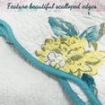 thumbnail image 5 of Cozy Line Lowe 3- piece King Hydrangea Floral Reversible Cotton Quilt Set - Aqua/White/Pink/Yellow King, 5 of 5