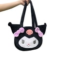 thumbnail image 4 of Bolso de felpa para axilas de otoño e invierno, bonito y suave bolso de hombro para uniforme JK para niñas, bolso de mano para mujer, conejo negro, 4 of 12