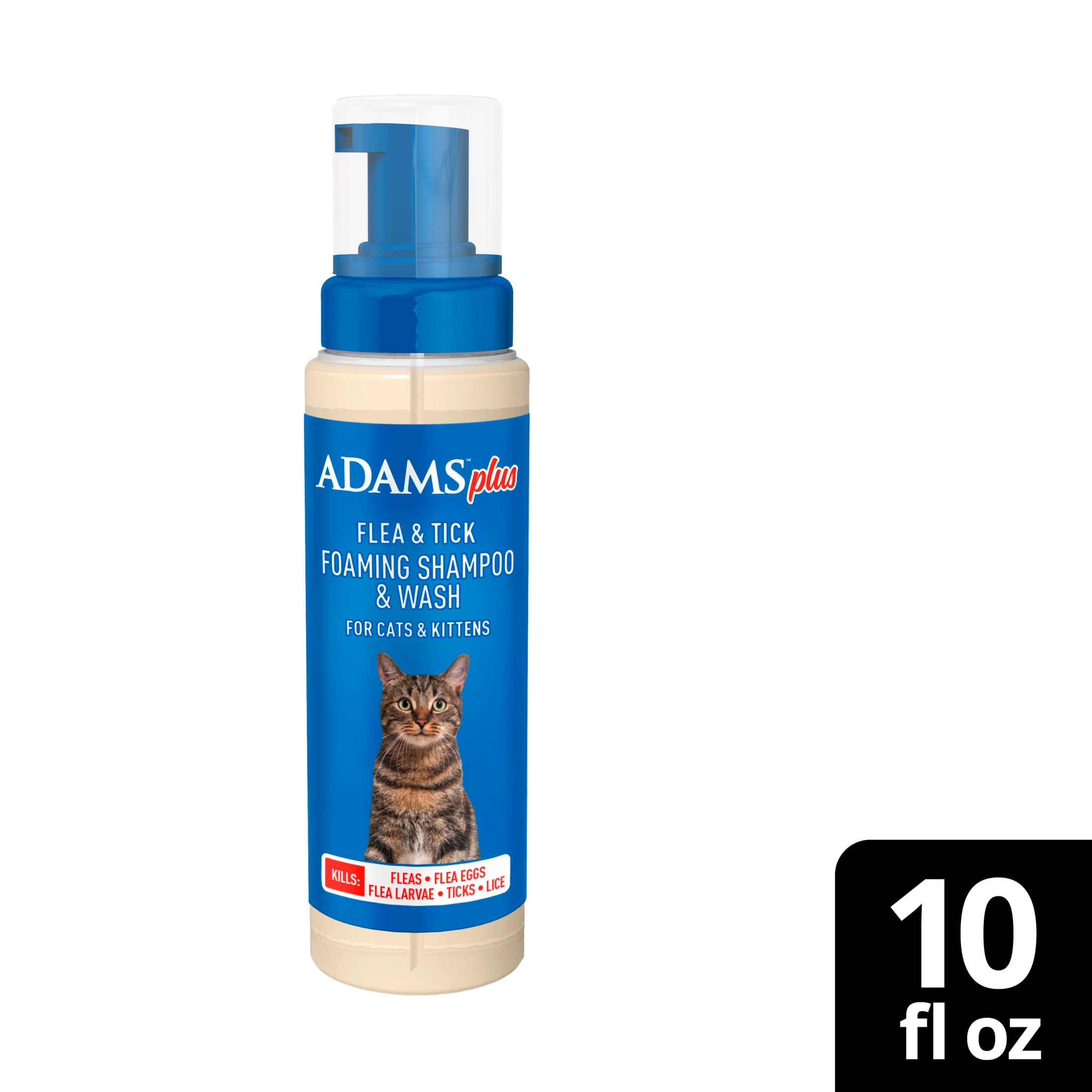 bottle de flea shampoo for cats