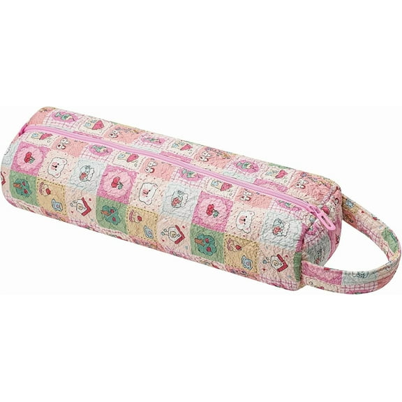 Hair Tool Travel Bag with Heat Resistant Mat for Storage Flat Iron, Curling Iron, Makeup, Toiletries & Haircare Accessories, Portable Hot Tools Organizer with Hangdbag.