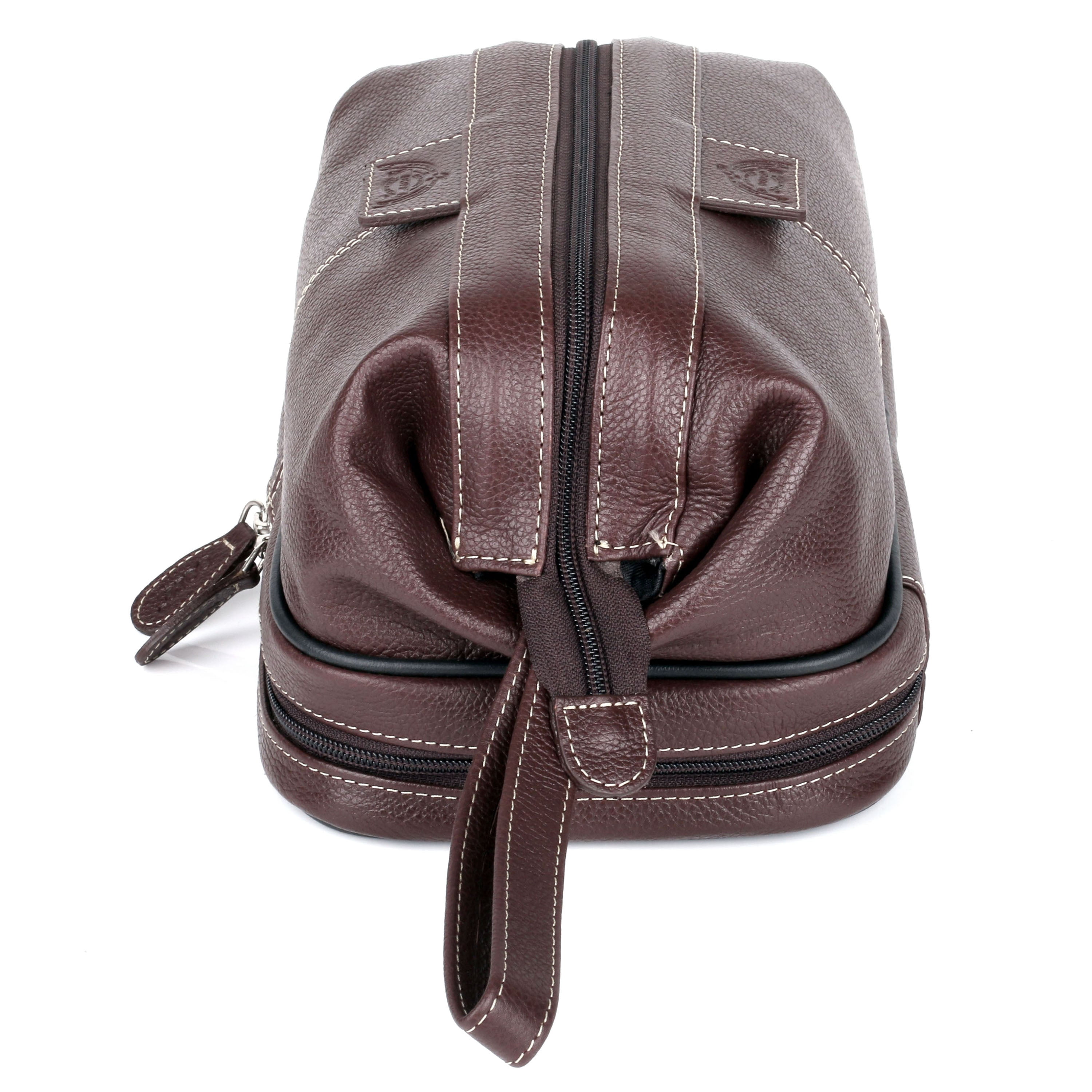 Dopp Men's Country Saddle Travel Kit with Bonus Items Leather, Brown