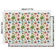thumbnail image 5 of White Christmas Gnome Pattern Summer Placemats Table Placemats Set Of 6-Linen Kitchen Washable Placemats Table Mats 11.8"x17.7" Non-Slip Heat Resistant, 5 of 5