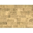 thumbnail image 1 of Ahgly Company Indoor Rectangle Patchwork Brown Transitional Area Rugs, 7' x 10', 1 of 4