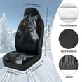 thumbnail image 7 of Uorisanigo Seat Covers for Cars, Trucks, & SUV - 2 Pcs Cool Wolf Print Front Seat Covers Premium Coral Fleece Cloth - Flurry Seats Cushion for SUV Interior Cover & Seats Cover Accessories, 7 of 7