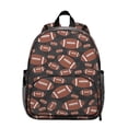 thumbnail image 1 of Students Backpack with Volleyball, Softball, Football Sports Prints - Durable, Adjustable, Lightweight for Training and Competition, 1 of 6