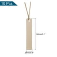 thumbnail image 2 of Uxcell 10 Pcs Leather Bookmark, Personalized Leather Bookmarks with Leather Rope for Men Women, Beige, 2 of 6