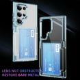 thumbnail image 7 of Decase Transparent Wallet Case for Samsung Galaxy S25 Ultra,Wallet Case with Card Holder Kickstand Card Holder Clear Hard+PC Soft TPU Hybrid Shockproof Cover for Galaxy S25 Ultra Phone Case,Blue, 7 of 7