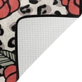 thumbnail image 4 of Red Rose Leopard Area Rugs Colorful Large Non-Slip Floor Matative Carpets Doormat for Kitchen Living Dining Dorm Playing Room Bedroom 60 x 39inch Home Decor, 4 of 7