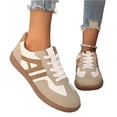 thumbnail image 4 of NexTorq Women's Shoes, Womens Work Shoes, Walking Shoes Women, Womens Flats, Womens Classic Fasion Tennis Sneakers Comfortable Causual Walking Shoes Women's Trendy Skate Shoes, Khaki, 9, 4 of 4
