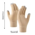 thumbnail image 3 of Screen Sensitive Winter Warm Cycling Skiing Fitness Knitted Wool Gloves To Send A Warm Gift To And Relatives, 3 of 5