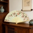 thumbnail image 6 of YingYouFu Chinese Style Folding Fan, Traditional Silk Bamboo Fan, Unisex Decorative Hand Fan for Photography, Portable Summer Cooling Fan, 6 of 6