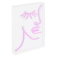 thumbnail image 5 of Half-Face 10.3" X 15" Contemporary Glam Acrylic Box USB Operated LED Neon Light, Pink, 5 of 7